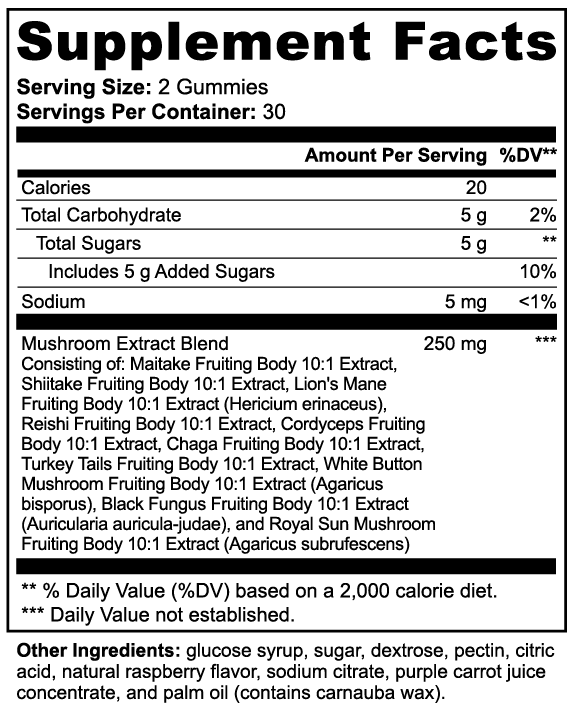 Mushroom Extract Complex - Made in the USA