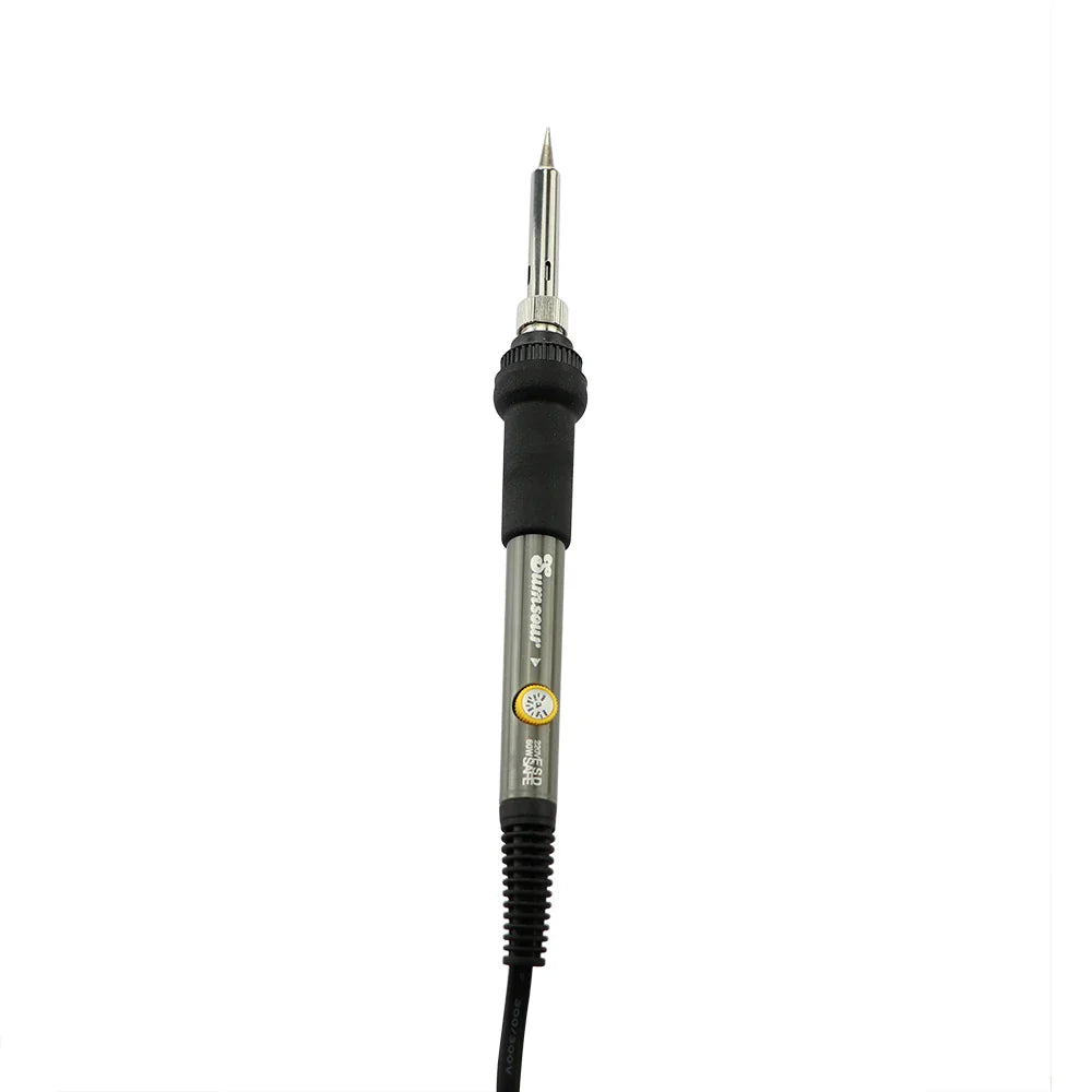 60W Adjustable Temperature Soldering Iron 200–450°C Electric Rework Station with 5 Tips & Stand, 110/220V EU/US Plug