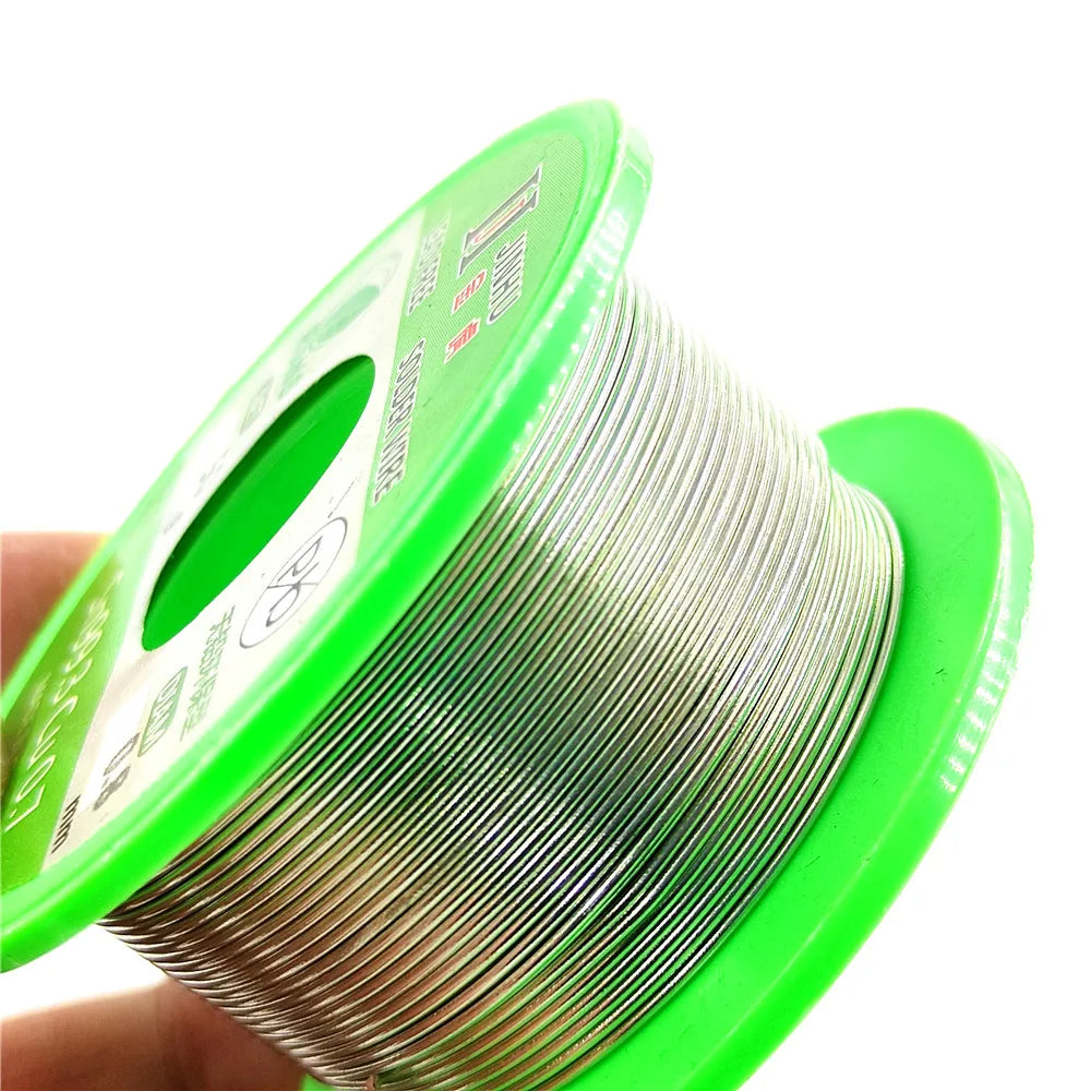 Lead-Free Solder Wire 99.7% Sn / 0.3% Cu — 2% Rosin Flux Core, Diameters 0.5/0.6/0.8/1.0mm, Reels 50g/100g/250g