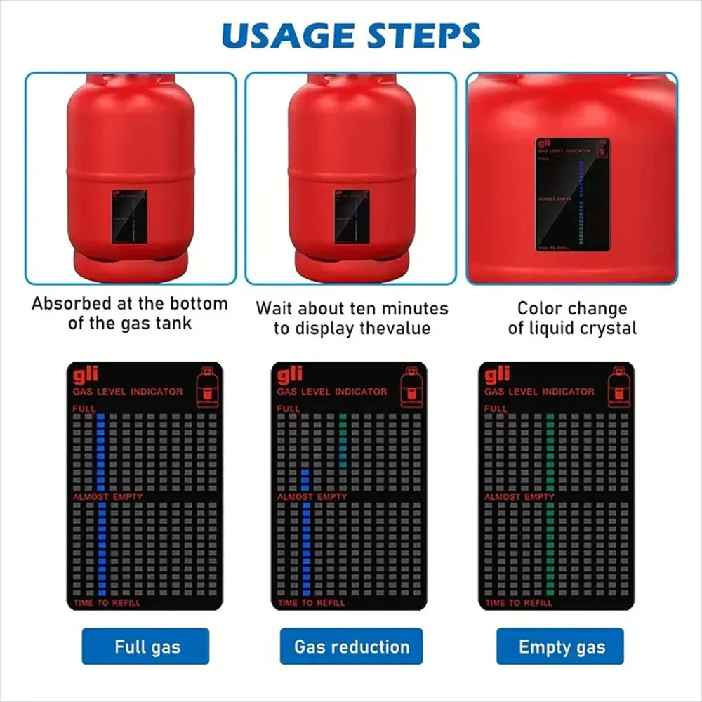 Propane Butane LPG Gas Tank Level Indicator – Fuel Gauge for Home, Kitchen & Outdoor