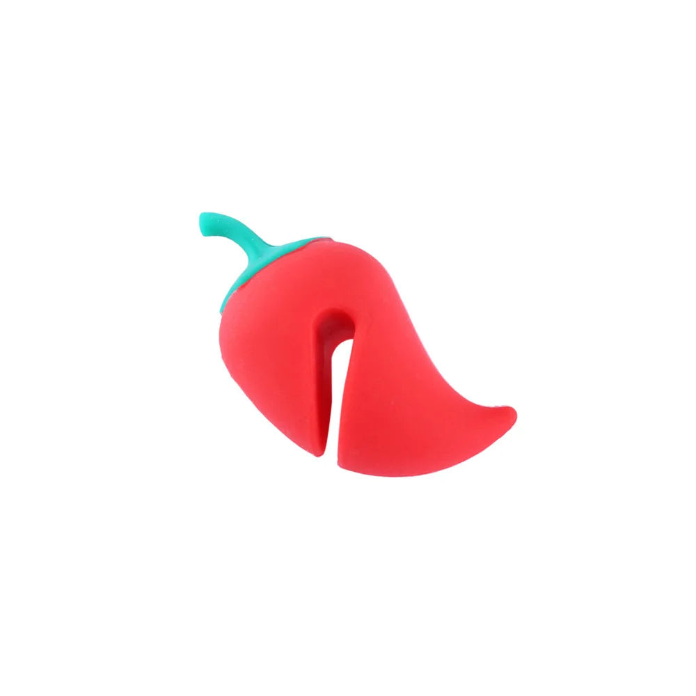 Silicone Pot Lid Clip - Carrot & Chicken Leg Anti-Overflow Lid Lifter Kitchen Gadget