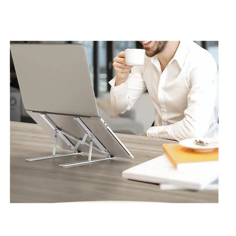Foldable Adjustable Ergonomic Laptop & Tablet Stand Portable Cooling Notebook Holder