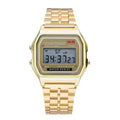 Multifunction LED Digital Sports Wristwatch with Stainless Steel Bracelet, Unisex Business Dress Watch