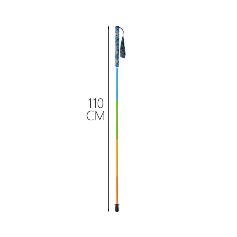 Ultra-Light Carbon Fiber Folding Trekking Poles - Collapsible Anti-Shock Hiking & Nordic Walking Sticks (110/120/130 cm | 43.3/47.2/51.2 in)