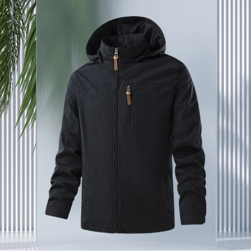 Men's Stormtrooper Windproof Hoodie Jacket - Lightweight Autumn/Winter Casual Zippered Sport Coat