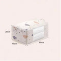 Foldable Large Capacity Clothes Storage Bag Organizer – Reinforced Handle & Sturdy Zipper | Medium 55×35×25 cm / Large 60×40×30 cm