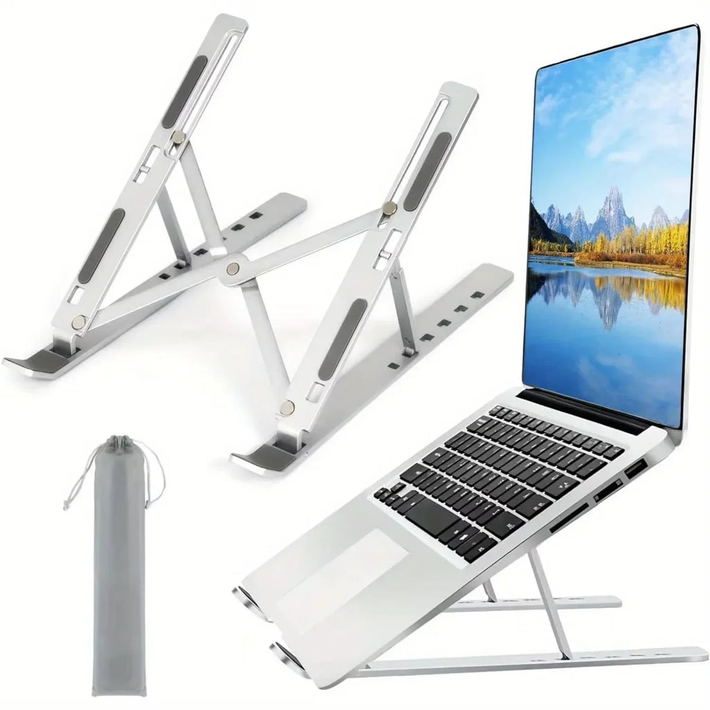 Foldable Adjustable Ergonomic Laptop & Tablet Stand Portable Cooling Notebook Holder